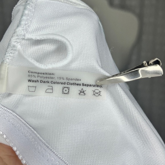 Zaful High Waisted Bikini Palm Leaf Print Criss Cross Back Swimsuit Size‎ L / 8 - Picture 5 of 6